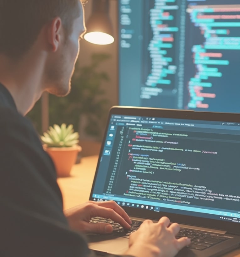 programmer building a solution for a client of PilotAI